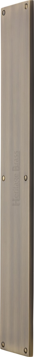 M Marcus Heritage Brass Fingerplate 500 x 76mm